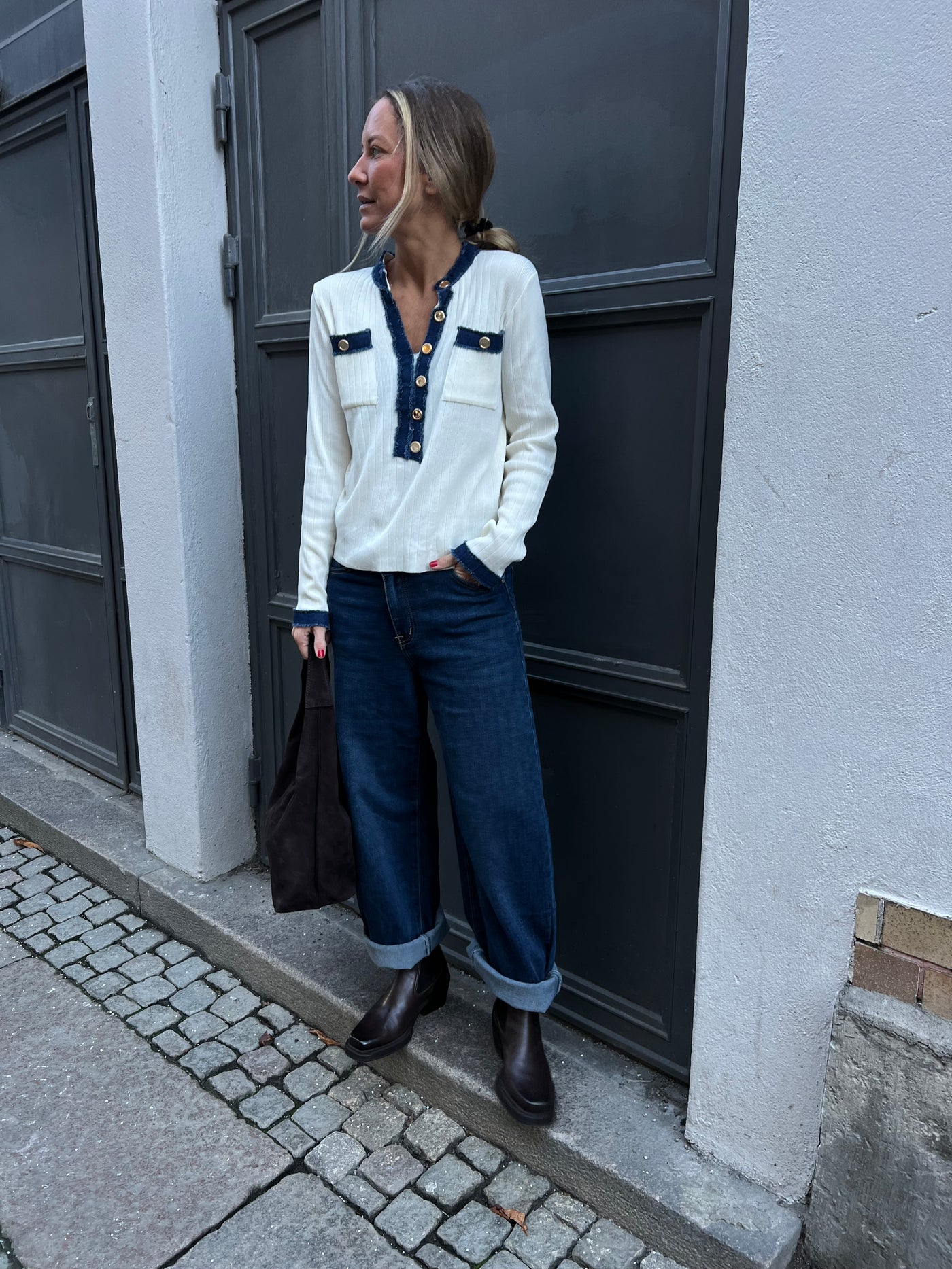 Latitia offwhite  top