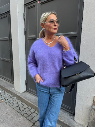 Roro mohair Lila V-ring - 23505