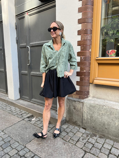 Ursula grön spetsblus