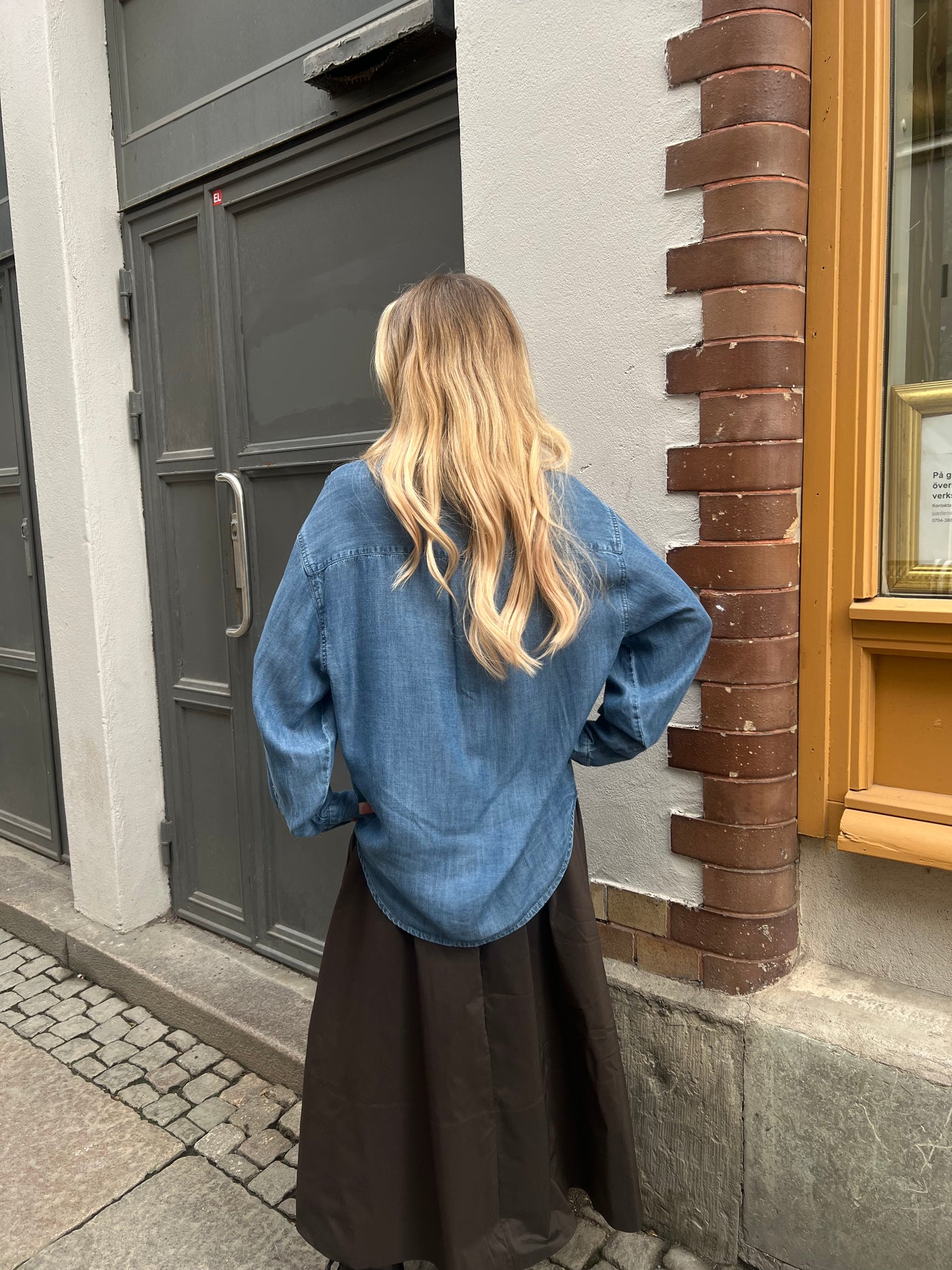 Ivy jeansskjorta Matti lyocel shirt wash Bronx