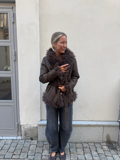 Fabienne FuxFur Brown VÄNDBAR leverans 7 dagar