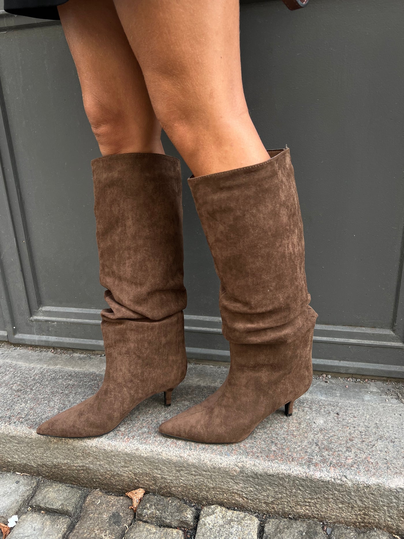 Macy high new brown suede boots