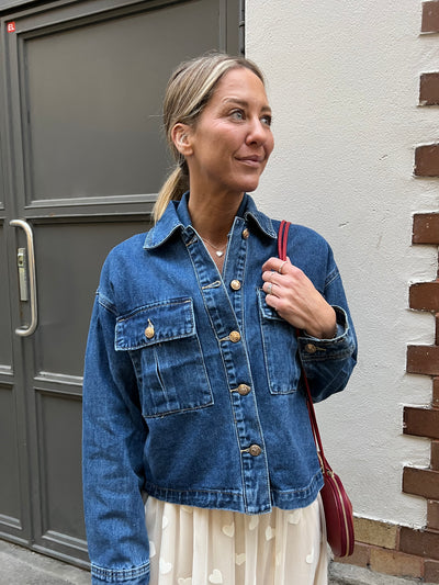 VALLENTINA DENIM JACKET BLUE