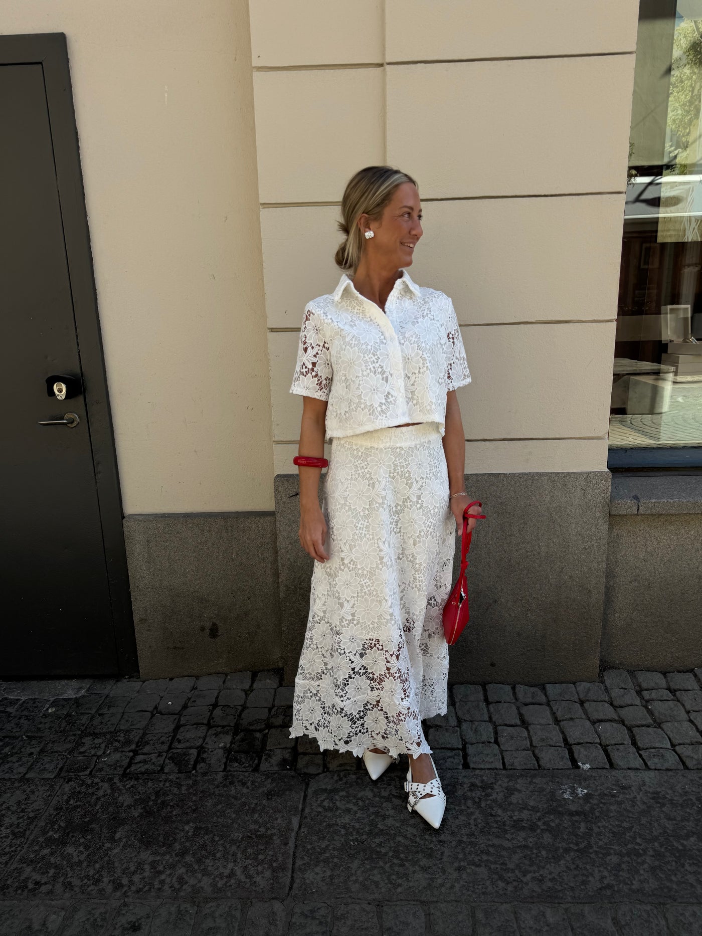 Lace Skirt Mimmi Vit