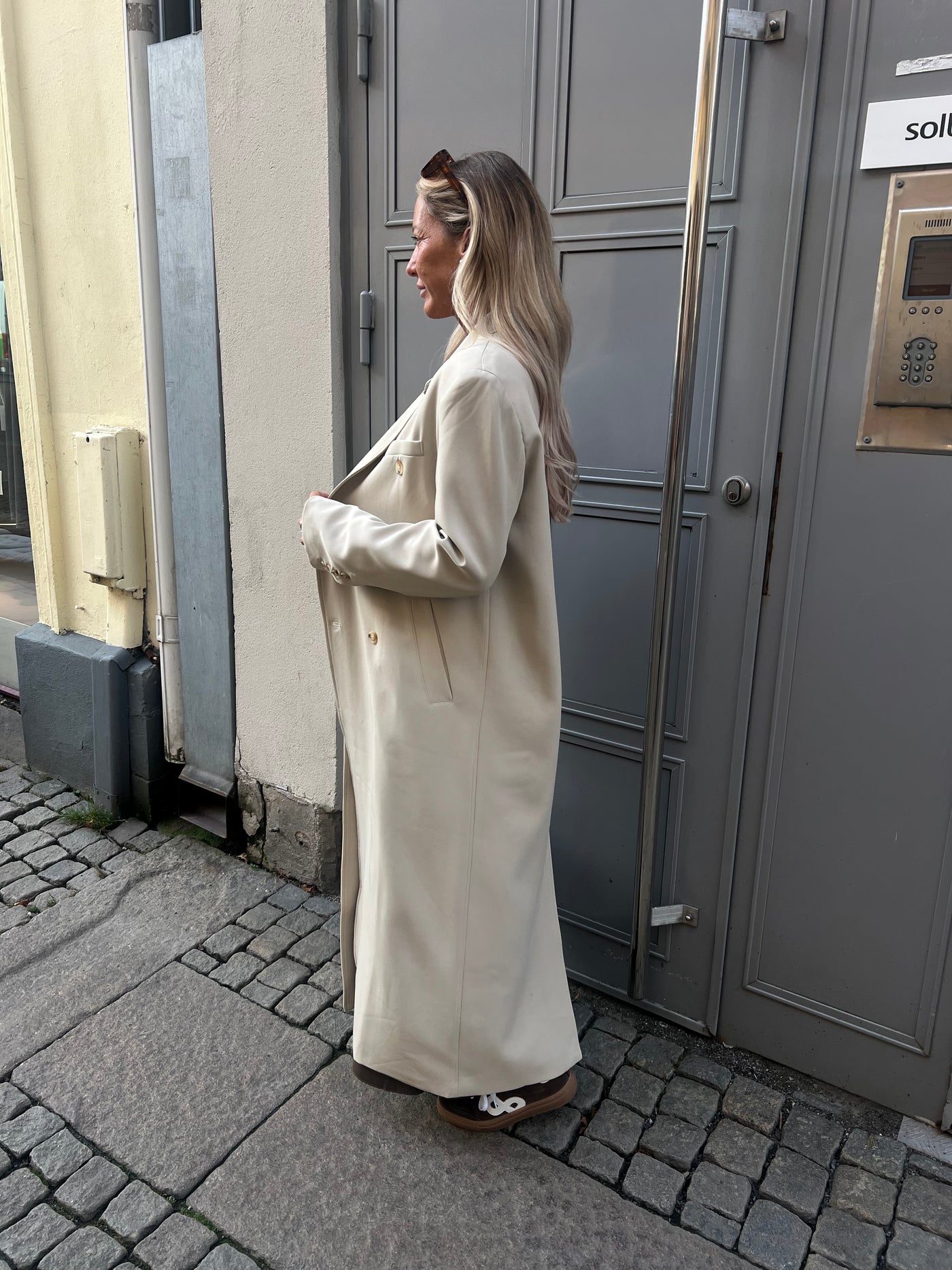 C Long Coat Beige - SC324