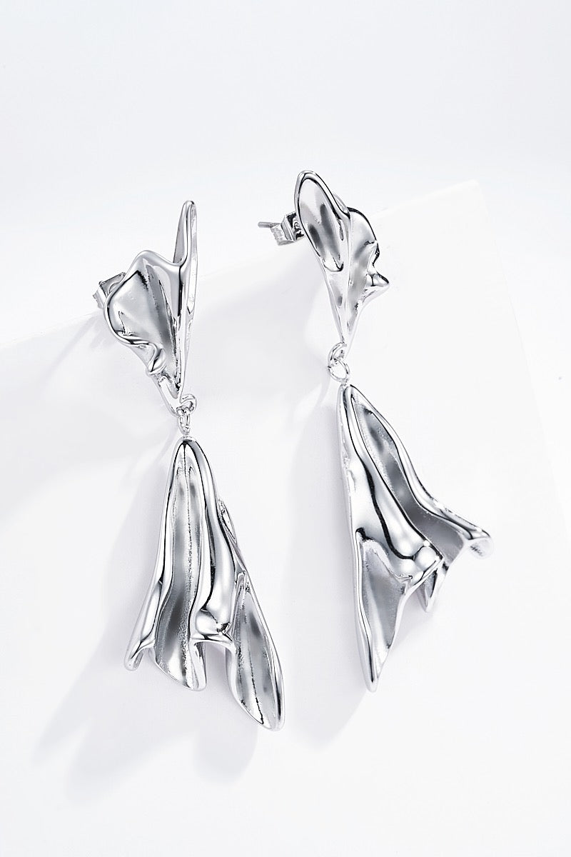 Fi Long Earings guld & silver