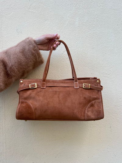 Suede bag Camel