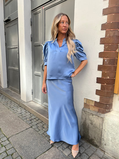 Vicky heaven satin smoke Blue