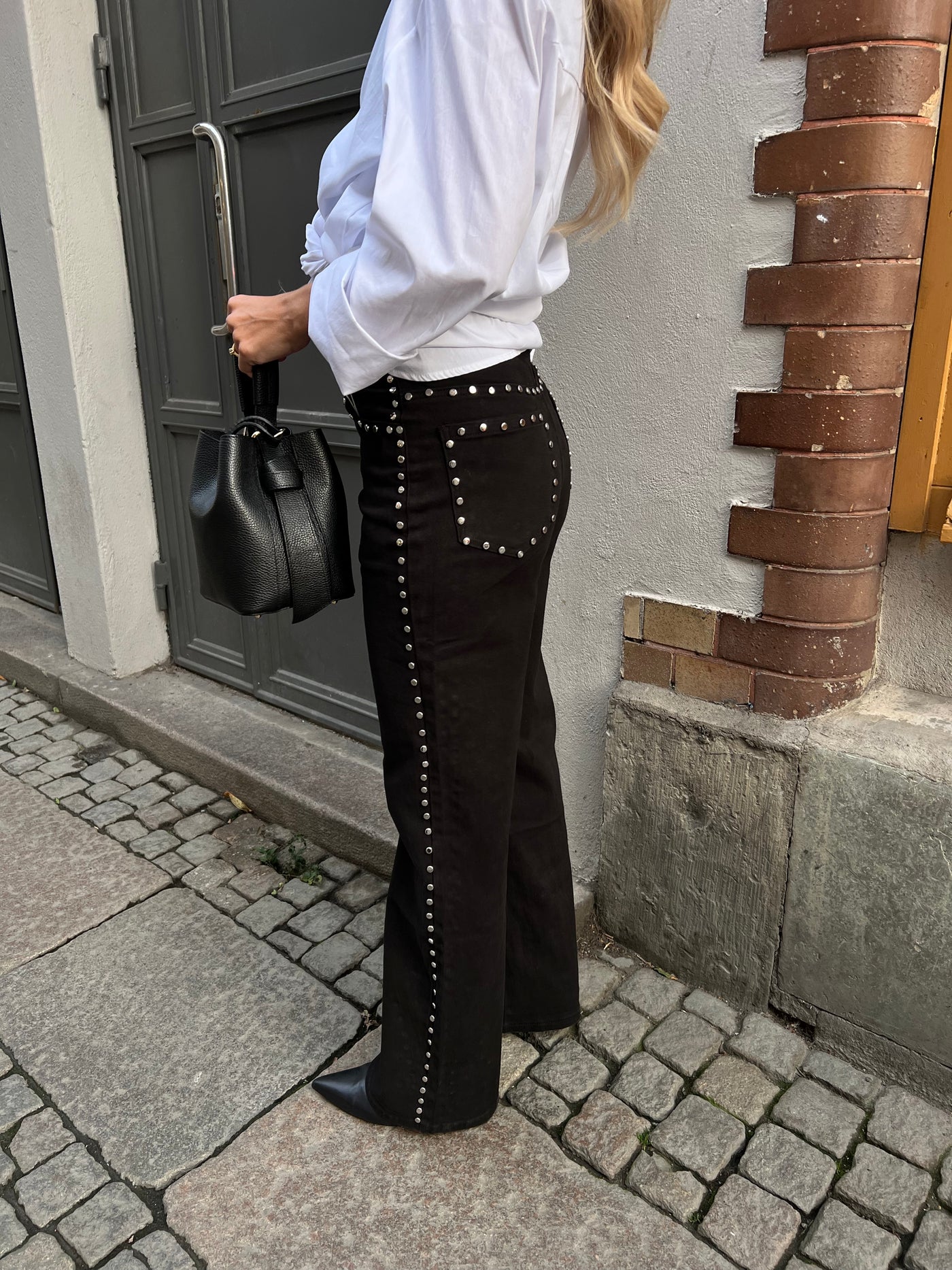 STUDS JEANS BLACK