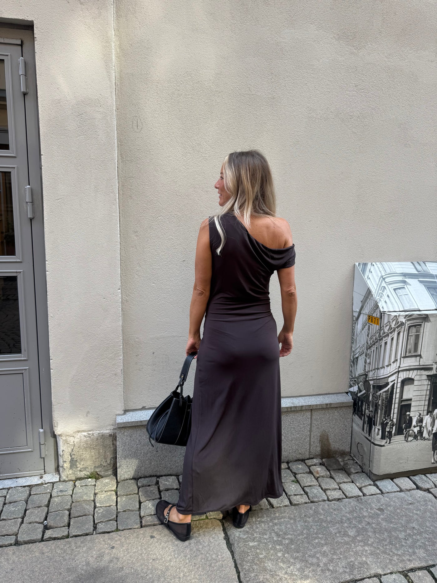 Minja Drapy Dress Brown