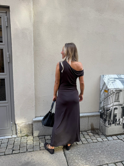 Minja Drapy Dress Brown