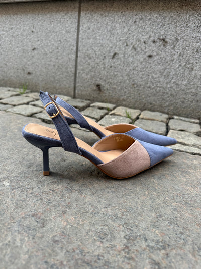 Sergio pumps Blå/Beige