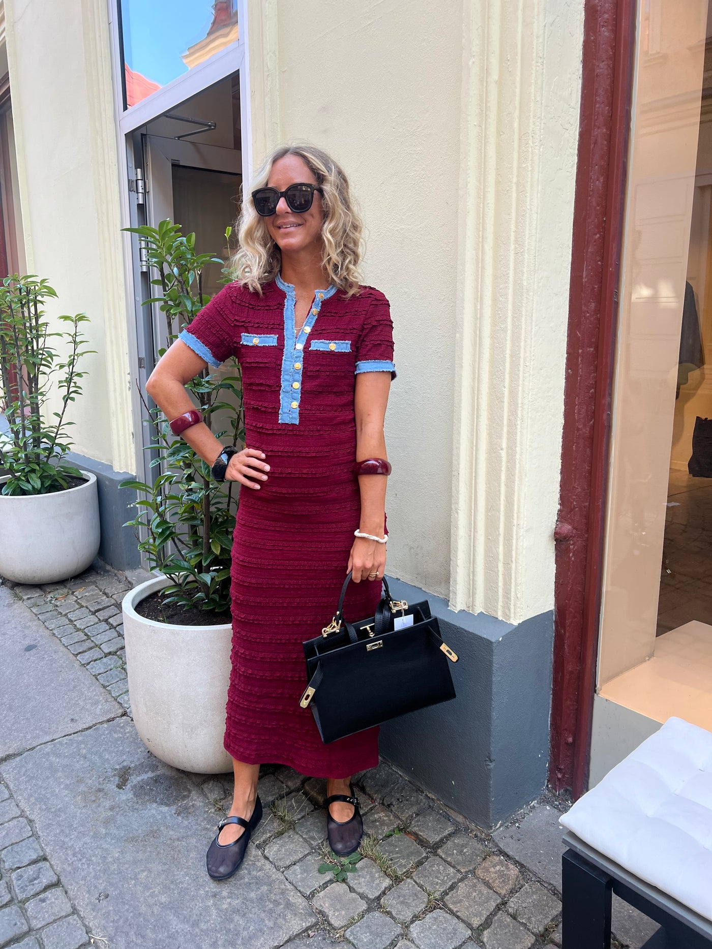 Mango dress Bordeaux