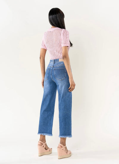 Charlotte Cropt jeans denim medium blue