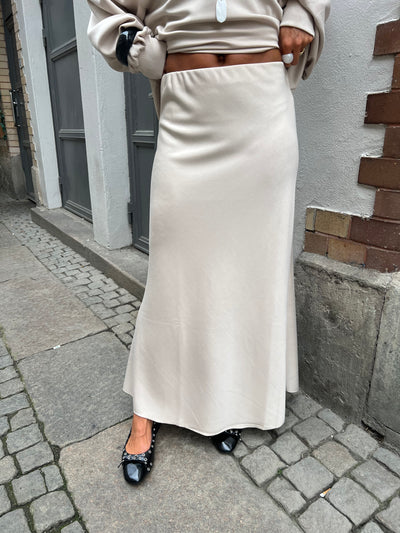 Karolina jersey skirt Cream