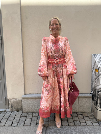 LISA FLOWER DRESS ROUGE