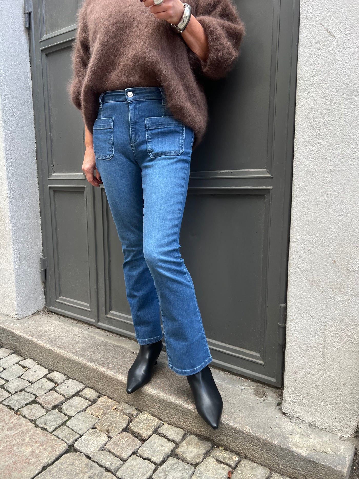 Johanna kick flare wash blue( ljus)