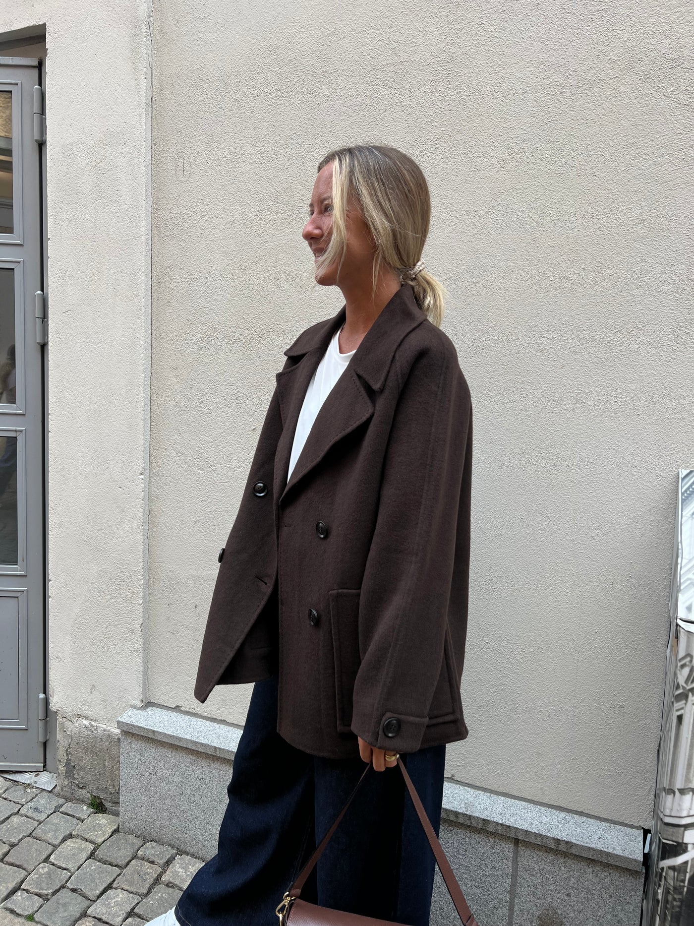 Maje Short Woll Jacket brown lev 7 dagar