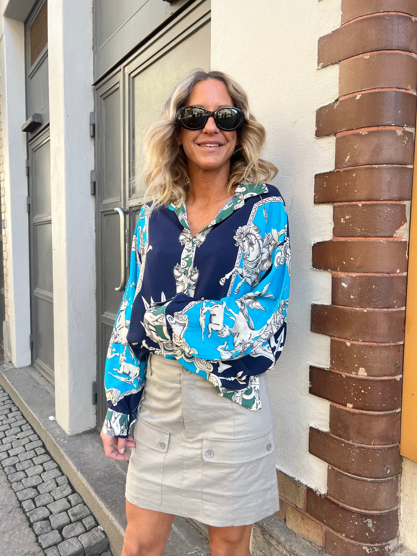 Galliano shirt blue