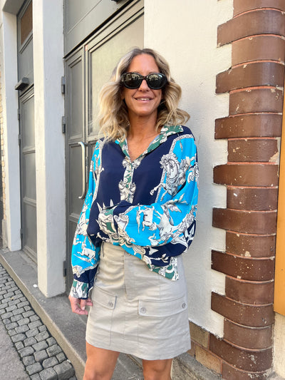 Galliano shirt blue