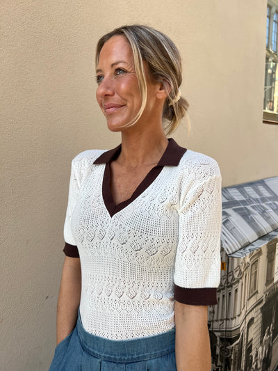 L’amitie pointelle knit offwhite