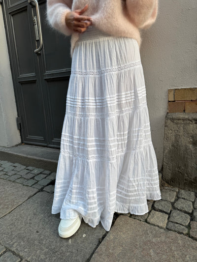 Felicia S Voile Skirt White