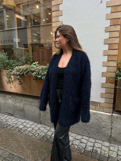 Roro mohair kofta Navy - 22067