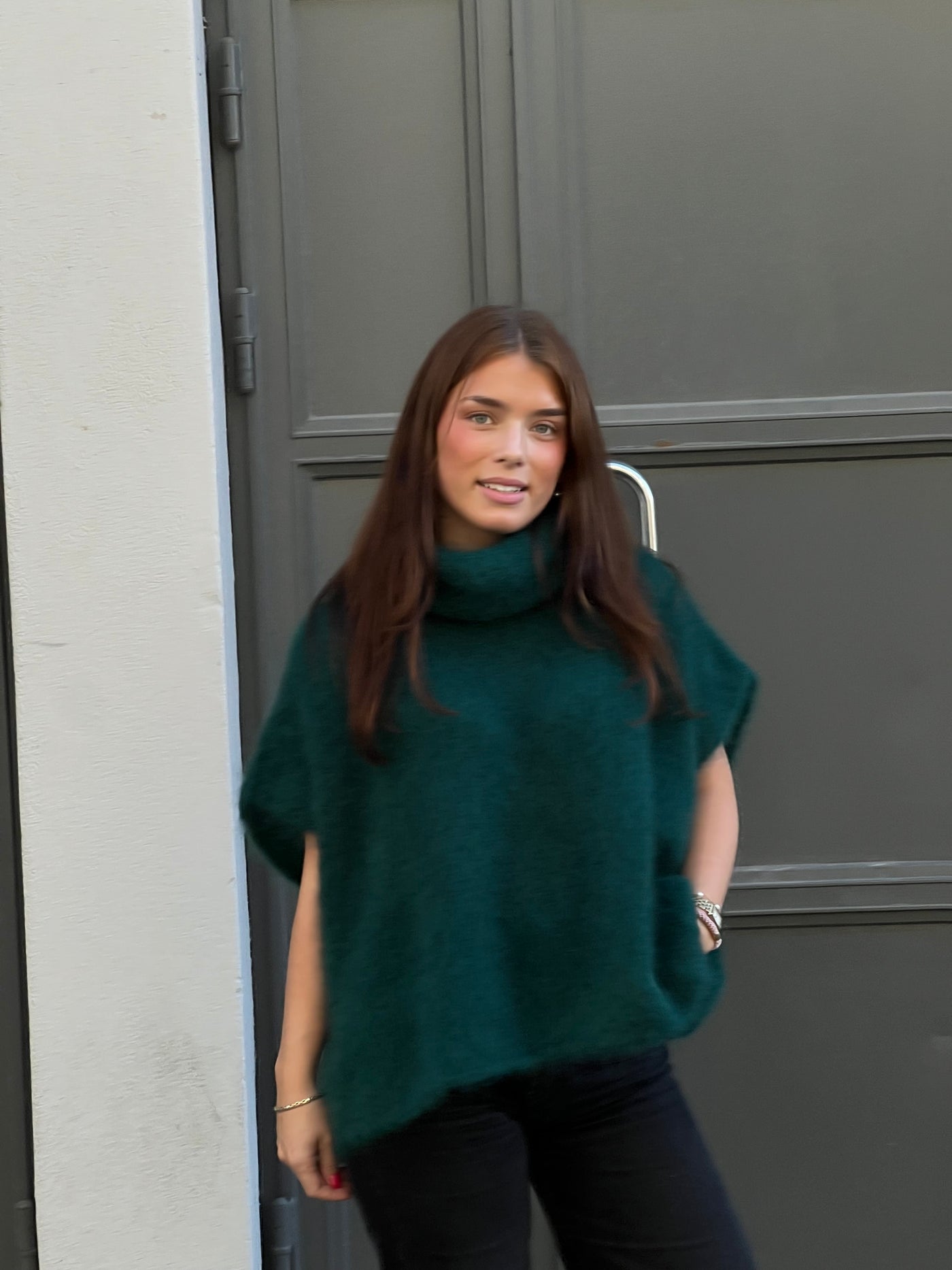 Roro Mohair bernstensgrön   Polo - 22131