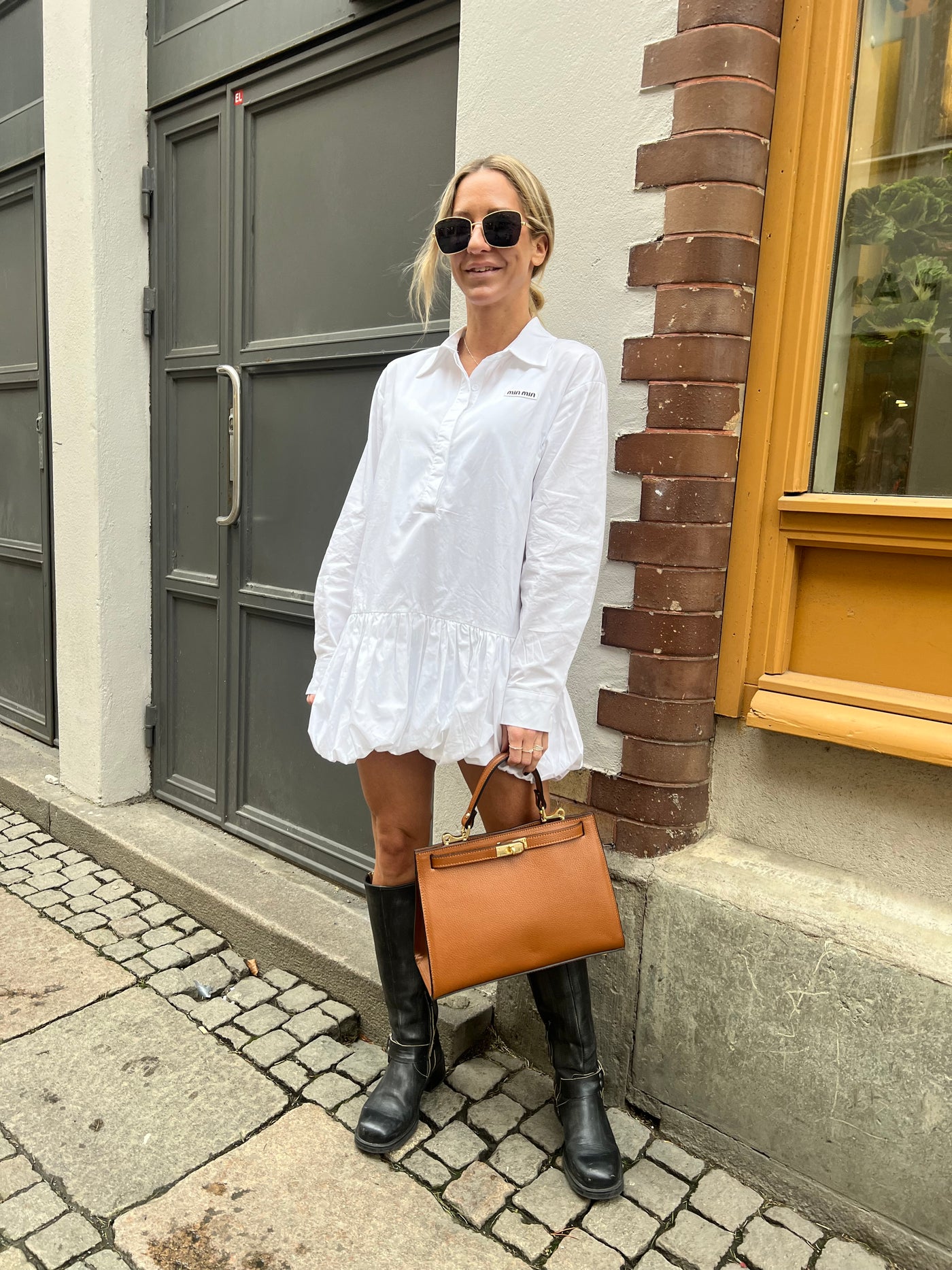 MIN MIN DRESS WHITE