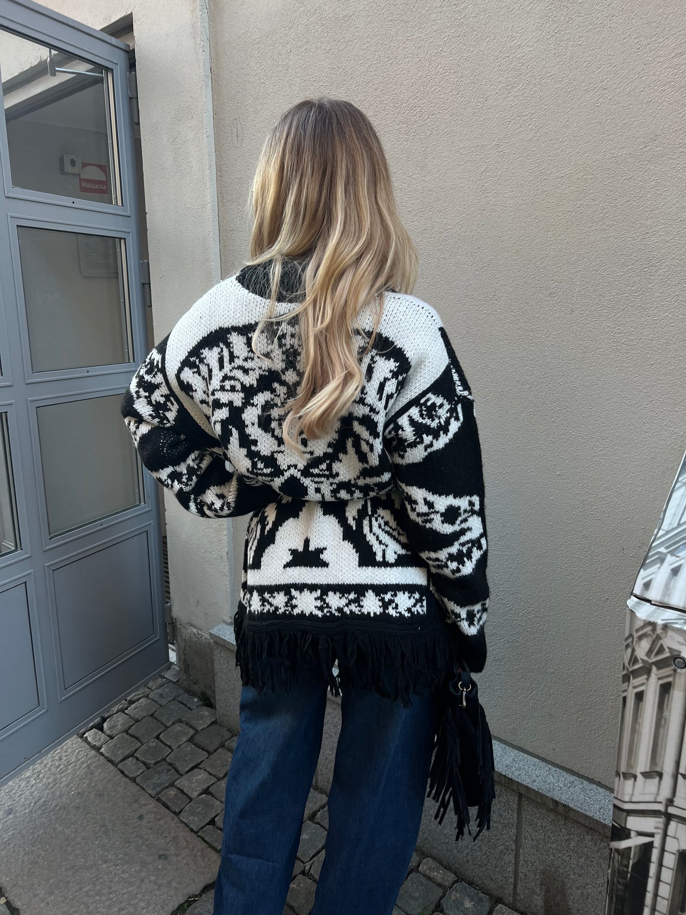 Lauren kofta mönstrad