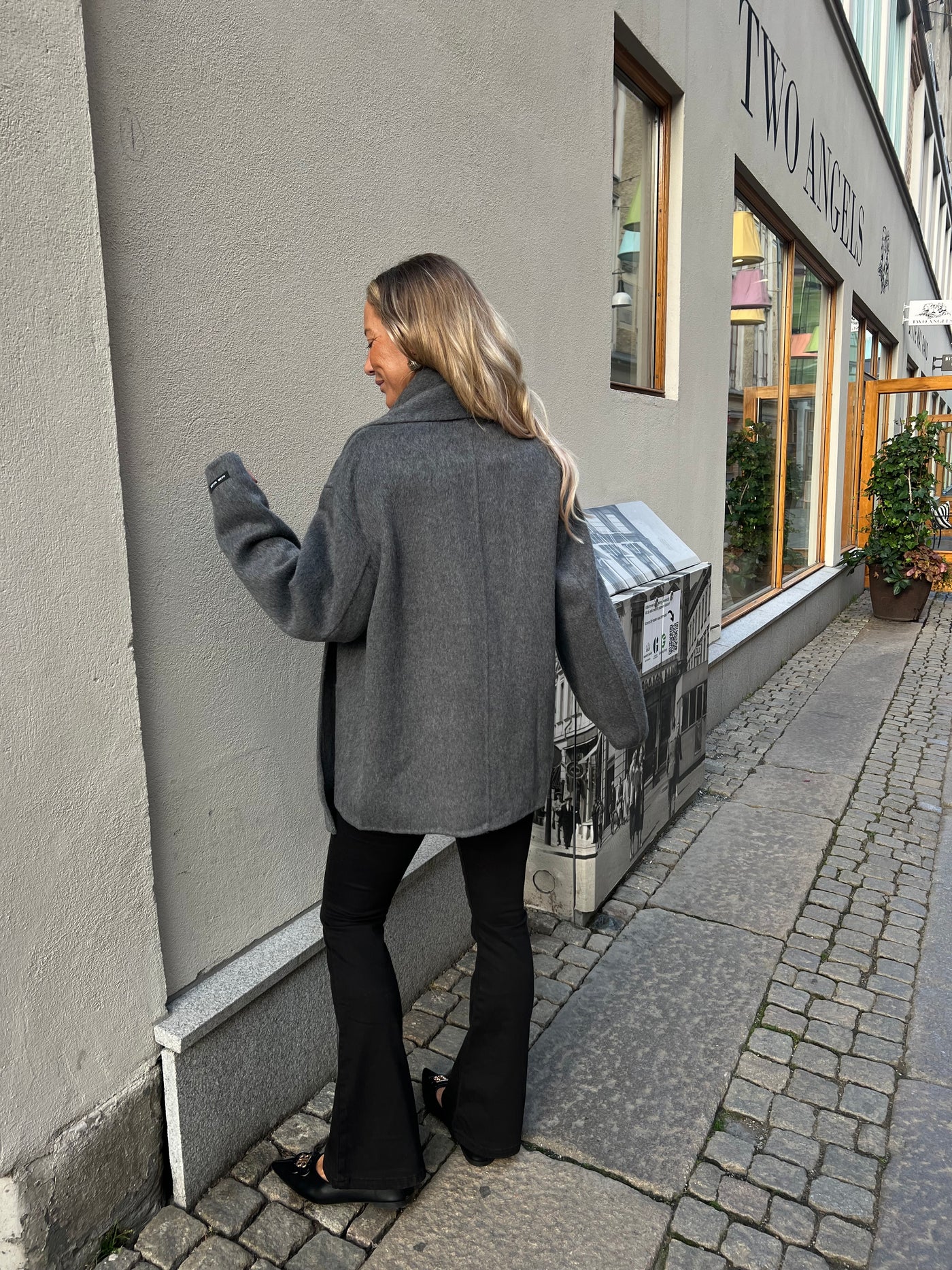 Willamina kavaj med Kashmir grå