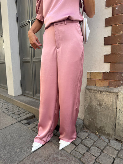 EMMETT HEAVY SATEEN PANTS DUSTY ROSE
