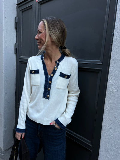 Latitia offwhite  top