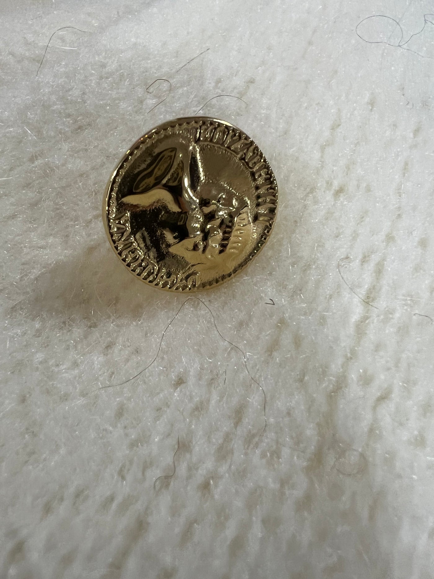 Ring stor peng Silver / guld