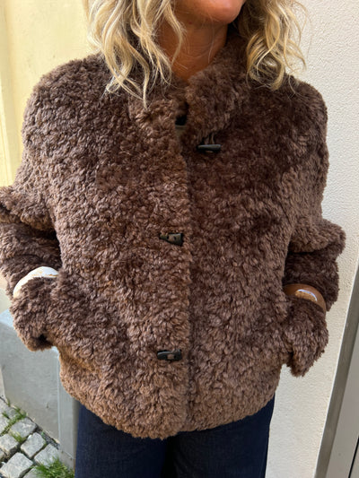 Nala kort pälsjacka brun - 5158