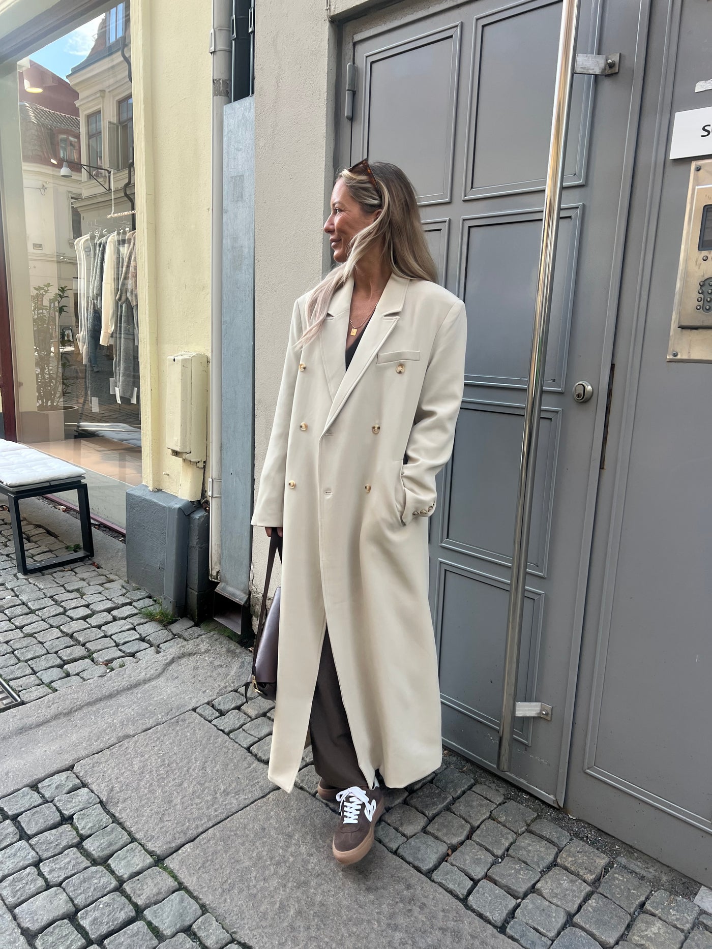 C Long Coat Beige - SC324