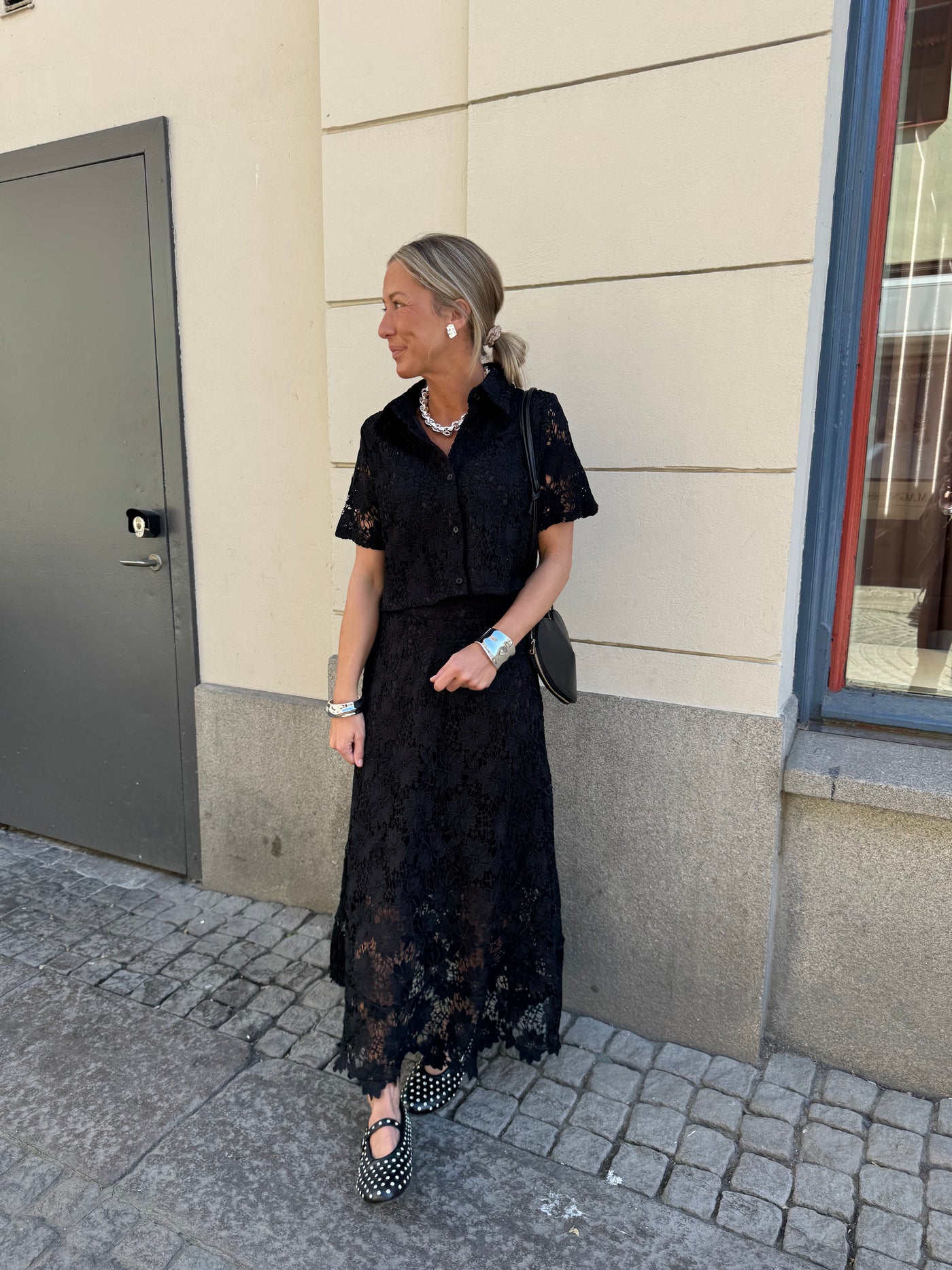 Lace Skirt Mimmi Svart