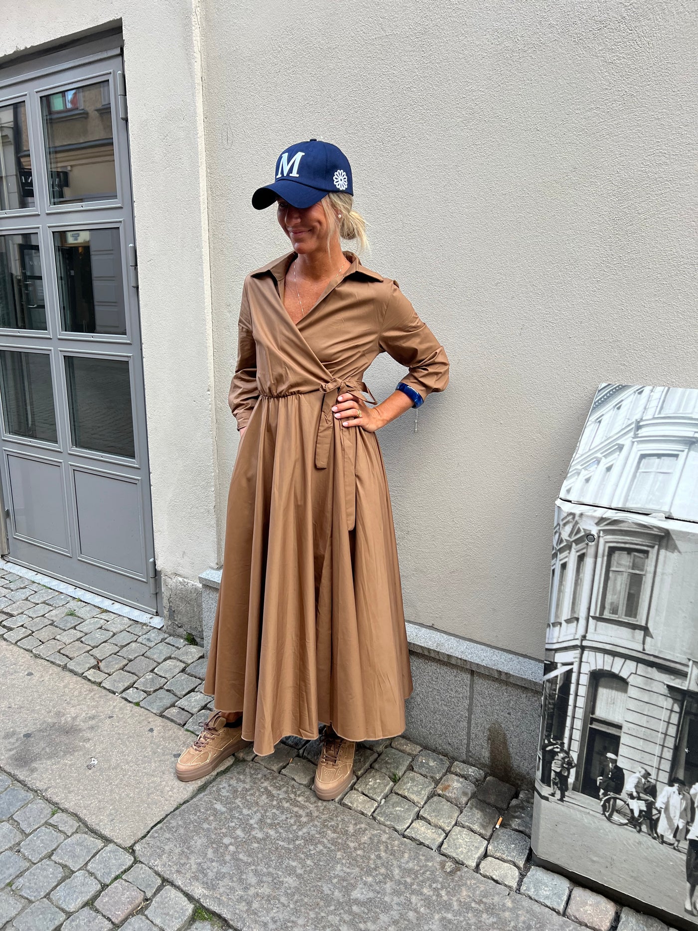 Robe dress camel - 12186U