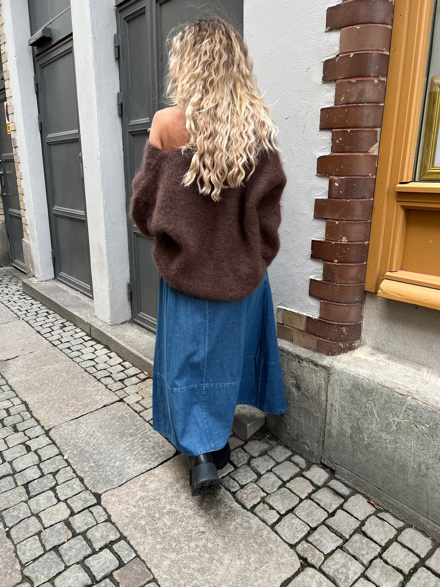 Yara denim skirt