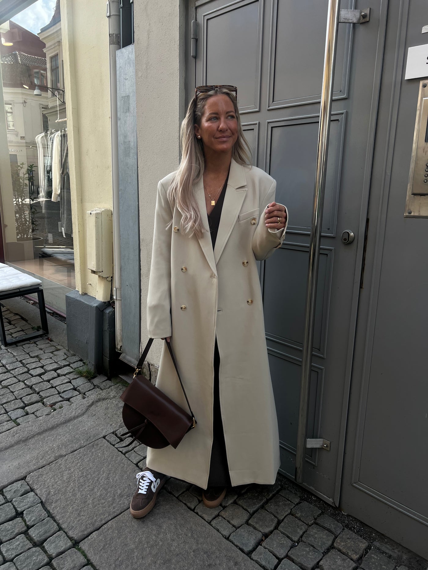 C Long Coat Beige - SC324