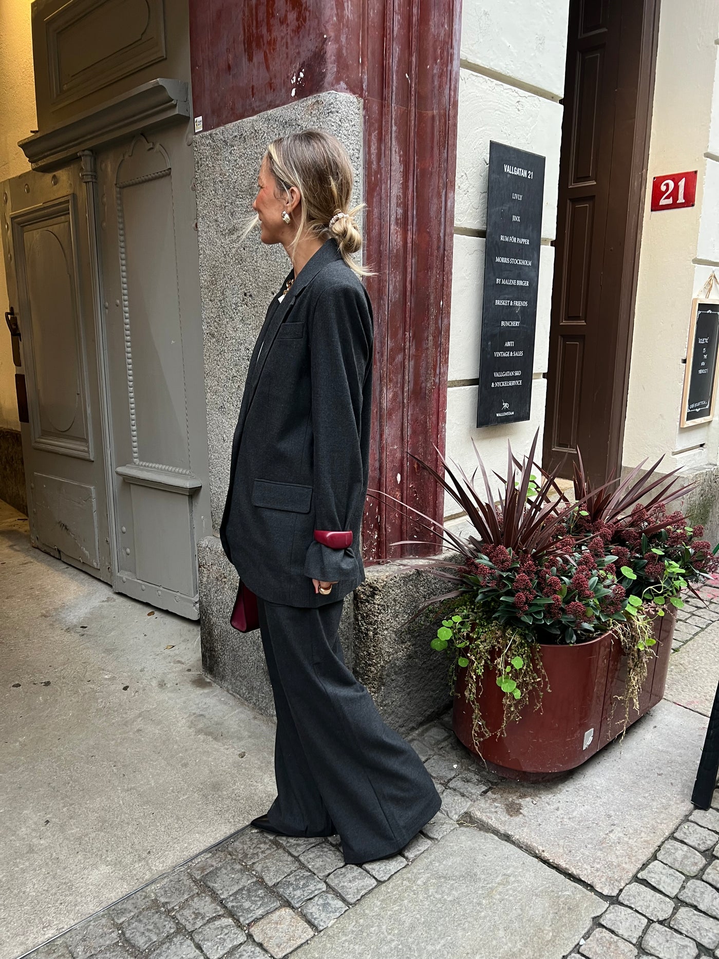 Penn&ink grå byxa 1669LTD