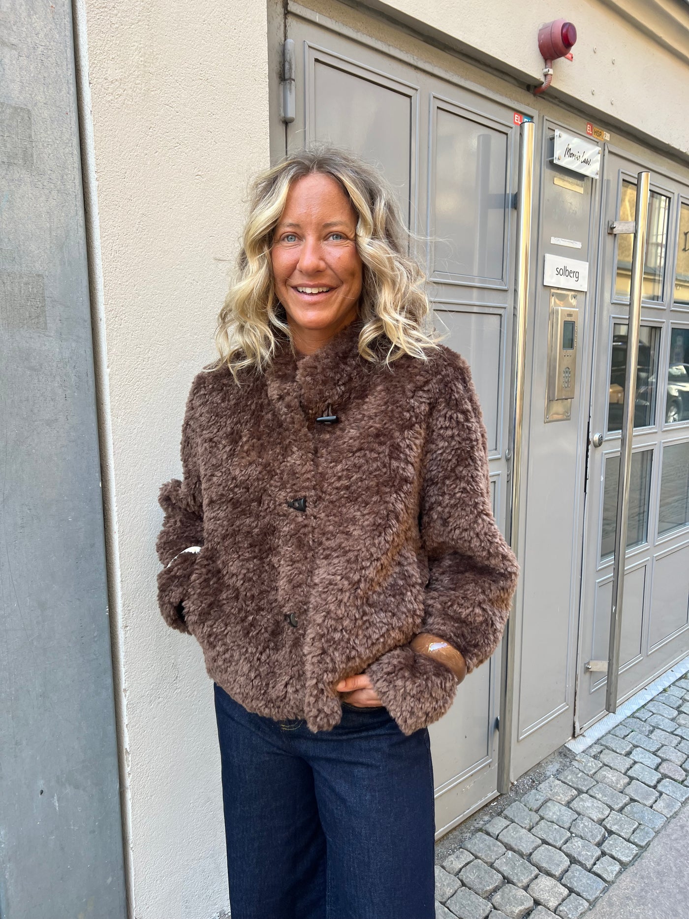 Nala kort pälsjacka brun - 5158