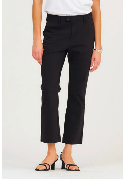 Ivy-Alice Cropped Flare Pant - black