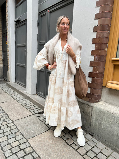 Hanna linne beige/offwhite