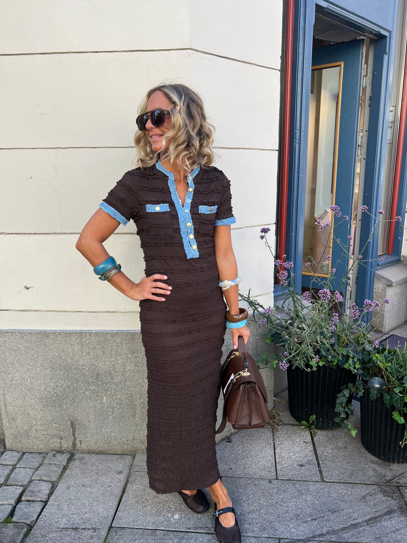 Mango dress Brown