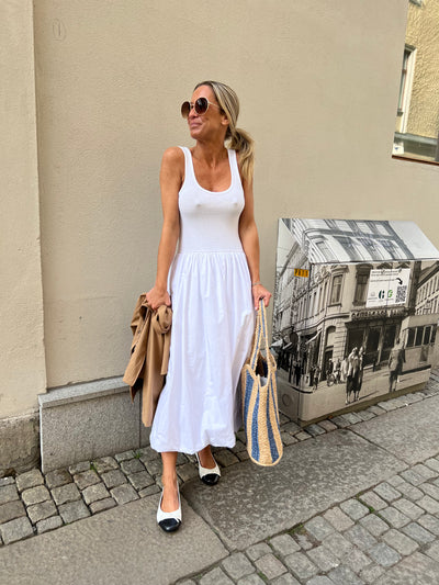 CMSIV-DRESS LONG DRESS -BRIGHT WHITE
