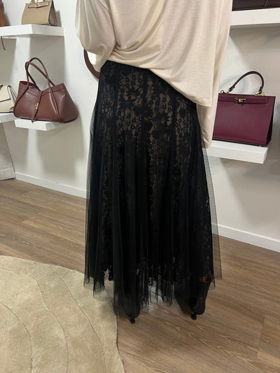 Samira tyll black/beige leverans 7 dagar