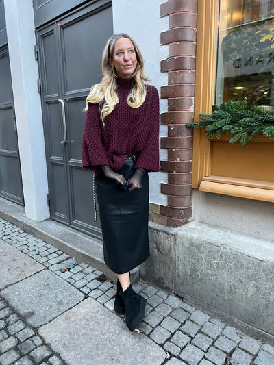 Nettie faux leather skirt