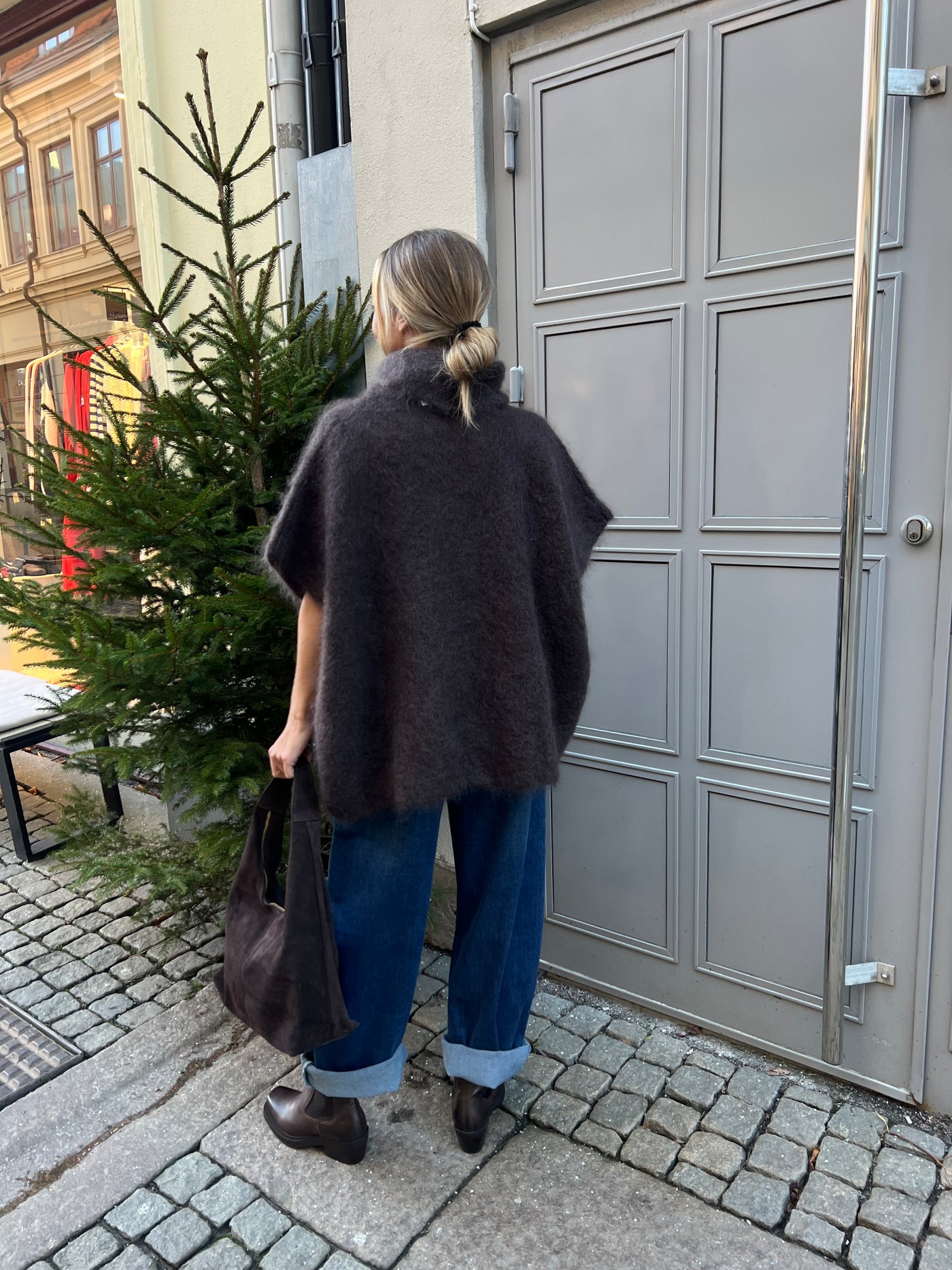 Roro Mohair dark brown Polo - 22131