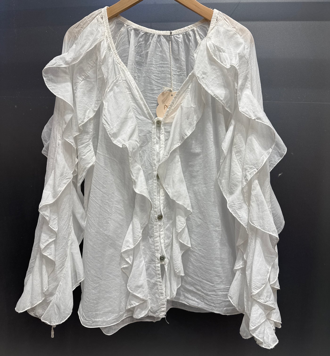 Angel boho blouse white lev 5dgr